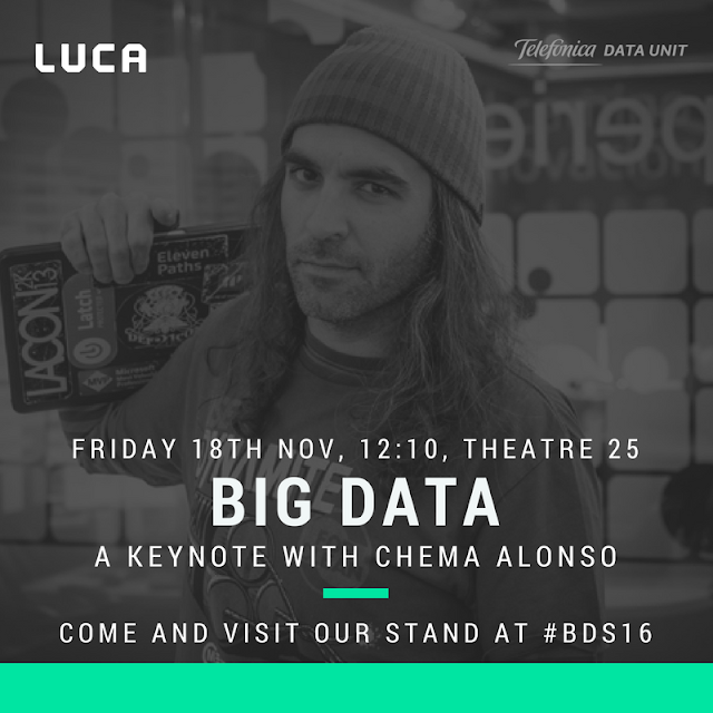 Big Data Spain 2016: Your chance to join the LUCA team?