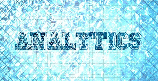 Graphic showing the word Analytics at the bottom of a swimming pool