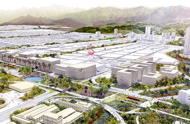 Figure 1 : An artistic prediciton of how Cali's green corridor will look once completed.