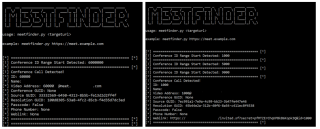 m33tfinder functioning when detecting conferences, both in legacy and secure mode img