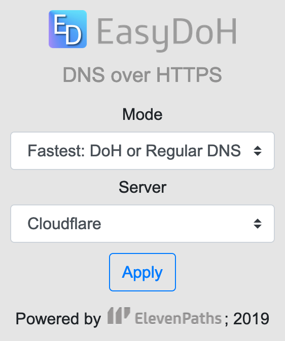 Easydoh Our New Extension For Firefox That Makes Dns Over Simpler Think Big